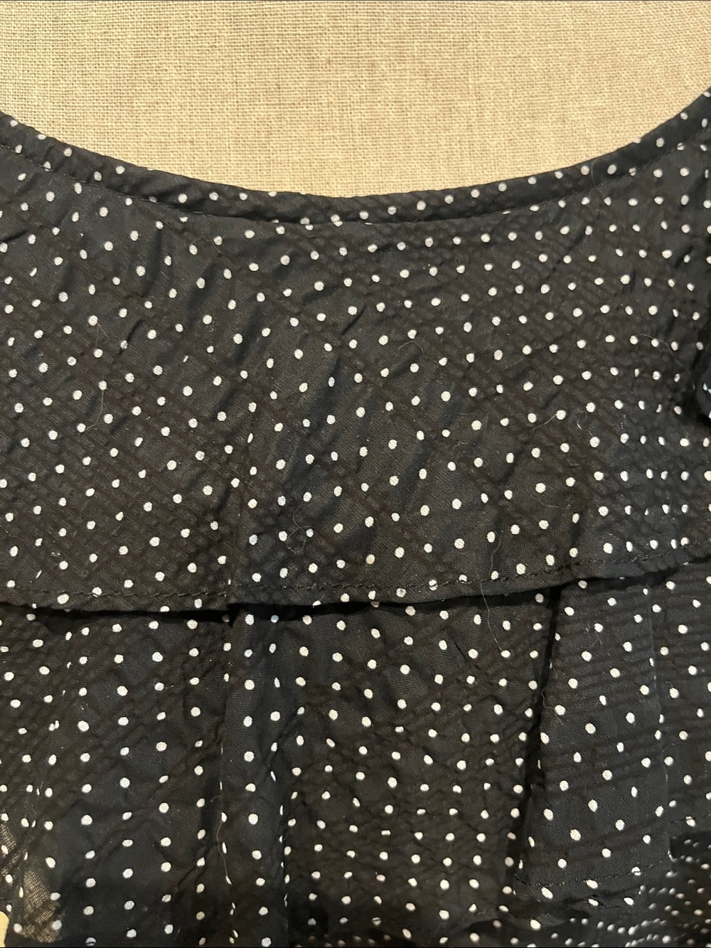 Willi Smith Black Polka Dot Ruffle Dress - Picture 2 of 5